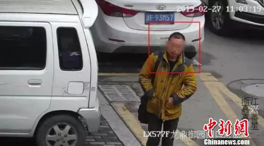图为惯偷刘某。 嘉兴公安供图 摄