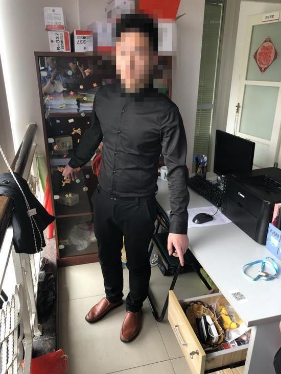 章某作案现场 本文图均为 警方供图