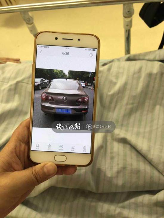 张大叔在病床上向记者讲述了今天早晨自己的遭遇。