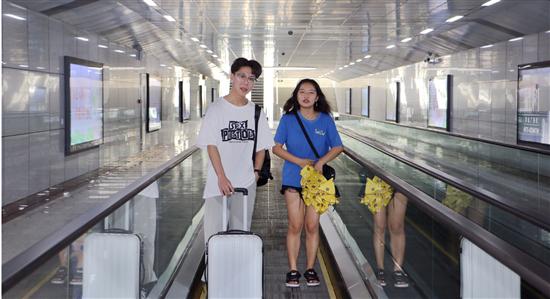 绍兴东站至上虞客运中心地下人行通道正式启用