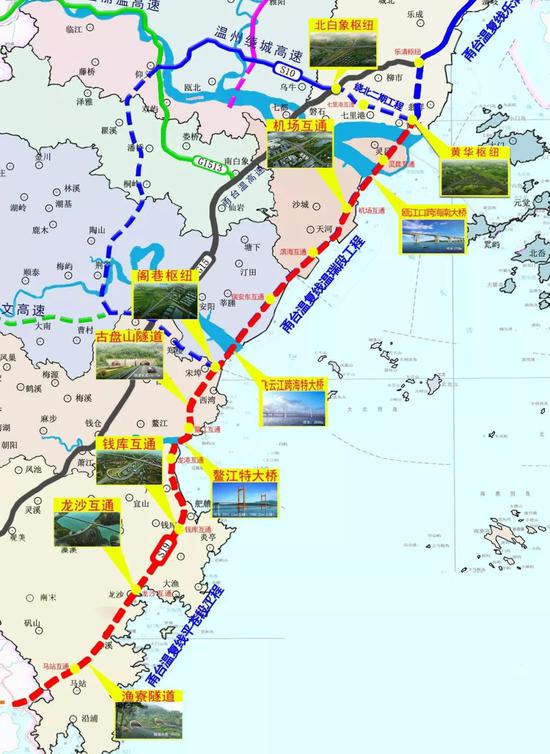 新闻 正文    甬台温高速公路复线瑞安段起于塘下与瓯海交界处,路线
