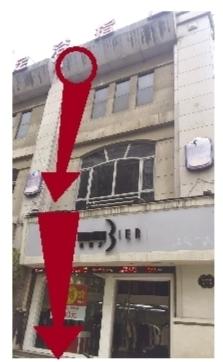 广告牌安装工人坠落示意图