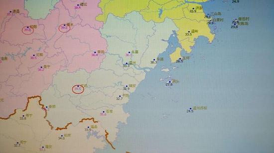 文成今日最高气温达39.5℃