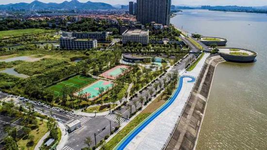 杭州滨江网红最美跑道升级 空间更大趣味更强