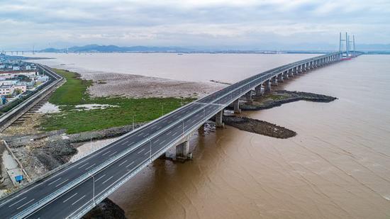 浙江沿海高速公路。(资料图) 浙江交通 供图