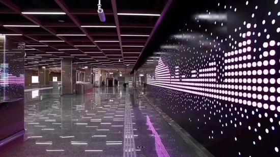 图为3号线地铁站。 宁波轨道交通运营分公司提供