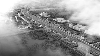 留石快速路 设计效果图 市建委供图 蒋墩路