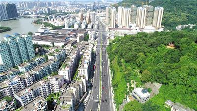 改造后的西山路。