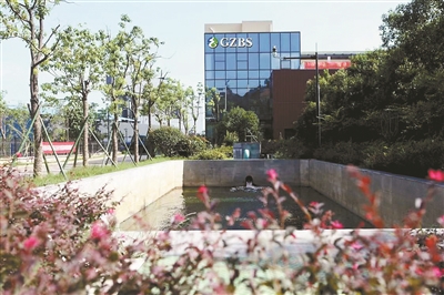 天子岭污水处理厂外观