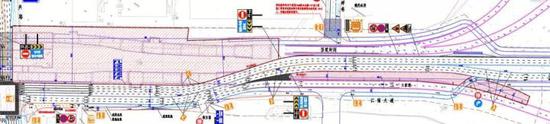 西兴互通江南大道段交改示意图