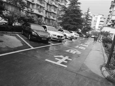 联丰玫瑰苑停车位整治后的小区道路