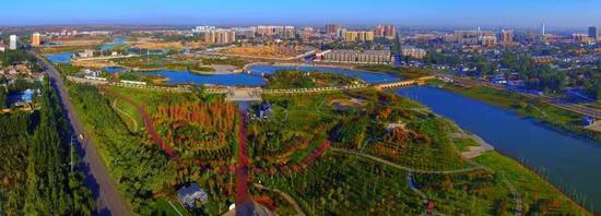 松阳河湿地公园 白云飞 摄