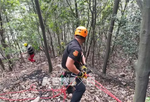 救援队正在搜寻