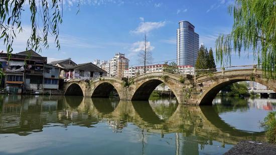 台州黄岩区五洞桥焕然一新 第五个洞"重见天日"