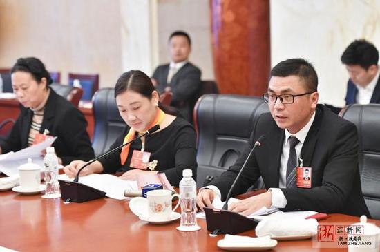 林天干代表发言。