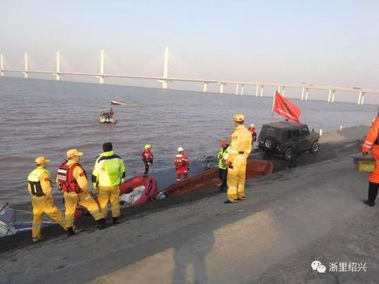 杭州湾海域6人落水失踪 绍兴上虞区开展紧急搜