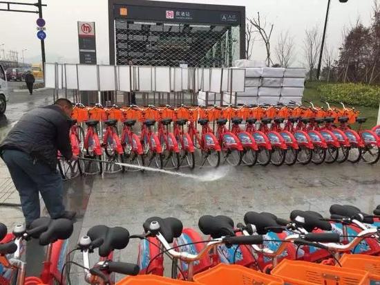 杭州设置临时地铁配套公共自行车服务点 方便