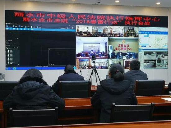 丽水中院执行指挥中心