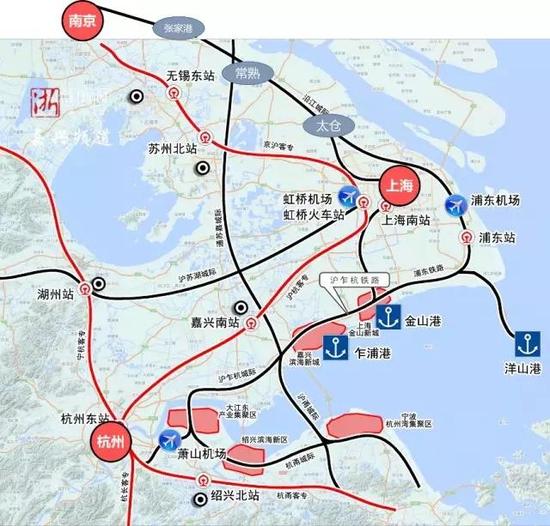 如果沪乍杭铁路建成通车,这些沿线城市的居民都可以坐着高铁去浦东