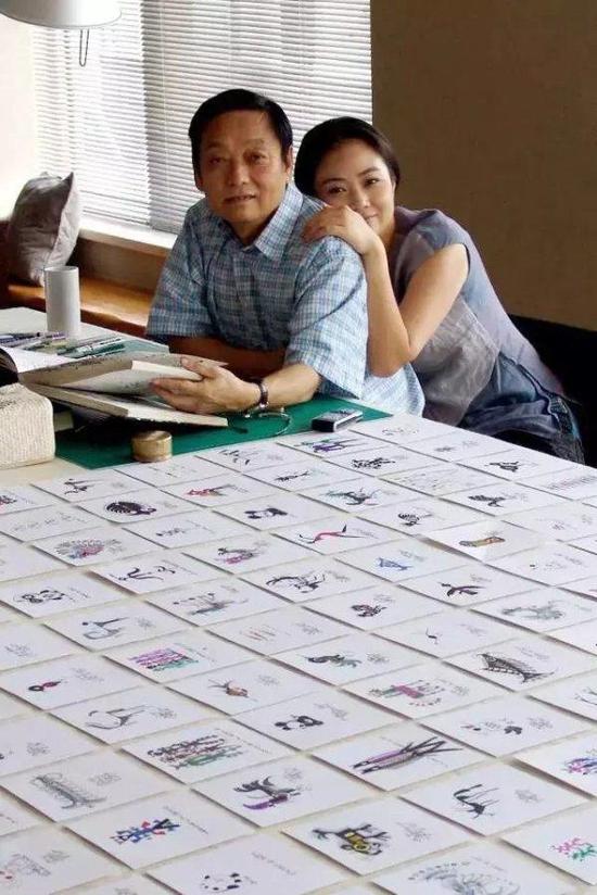 韩美林与夫人周建萍