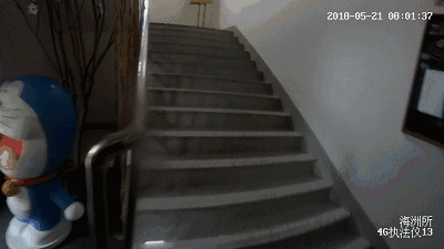 (民警执法仪视角)
