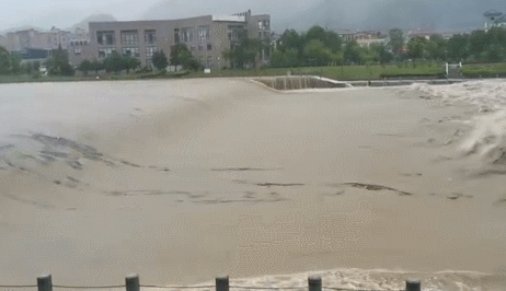 台州三门县珠游溪现场(拍摄:章海燕)