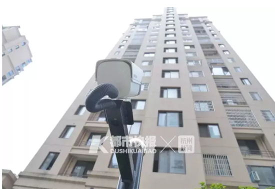 杭州余杭昌运里小区的防高空抛物摄像头