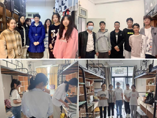学院教师深入学生寝室
