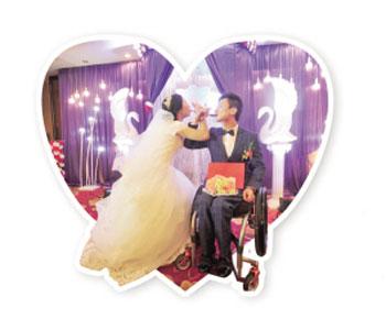 宁波90后健康漂亮姑娘嫁给大12岁坐轮椅男子