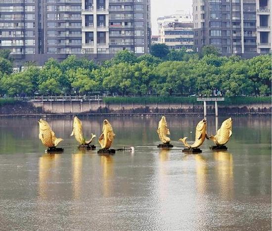 金华鲤鱼喷泉_【夕照浙江金华音乐喷泉】自然风景论坛ZO