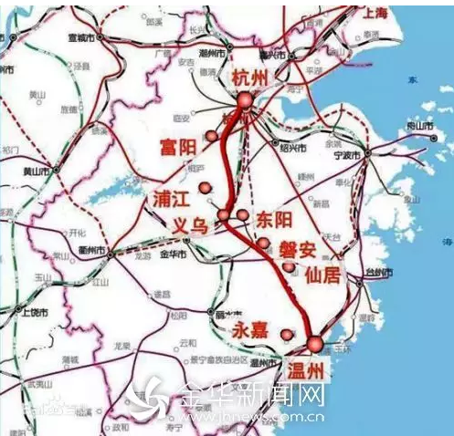 东阳浦江磐安将通高铁 杭温高铁计划2022年通车(图)