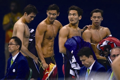 男子4×100米混决赛抢跳被取消成绩 温小将李