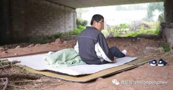 男子住台州桥洞下捡破烂为生 曾是重点大学高材生