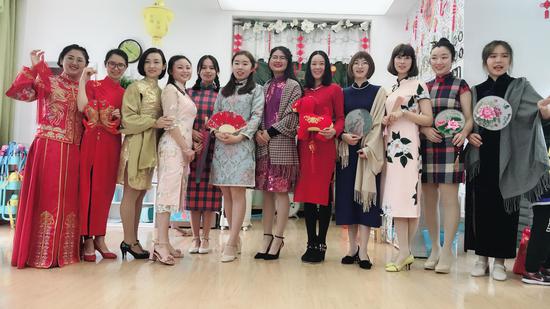 亲子旗袍秀