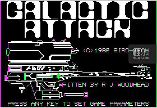 1980年的太空模拟射击游戏《Galactic Attack》是伍德海德制作、Sir-Tech发行的另一部早期游戏
