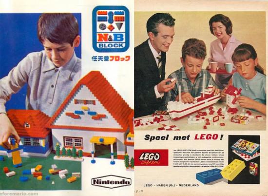 △山寨地有模有样（左为任天堂山寨版，右为乐高原版）