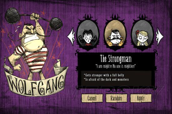 饥荒人物属性特点介绍之大力士沃尔夫冈