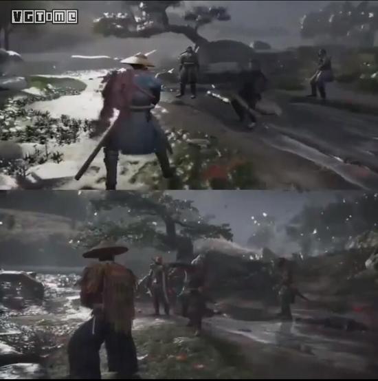 由《Dreams》打造的“复刻版”《对马岛之鬼》