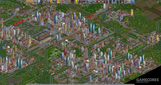 基于OpenGFX的OpenTTD 1.9版本的游戏界面