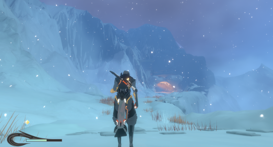 葡萄君很喜欢的一个雪地场景