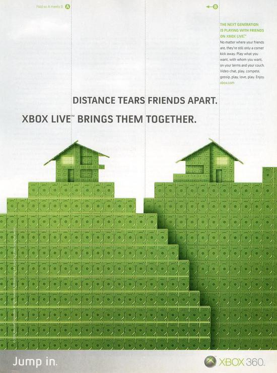  2007年的一则Xbox Live广告，已经找不到任何暴力元素了