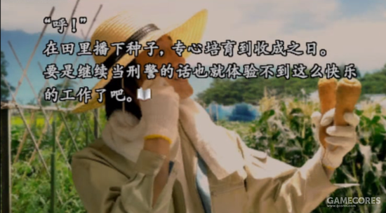 《428》的其中一个BAD END，主角之一的刑警下乡并与真爱完婚，嗯，这是个BAD END