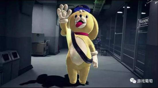 游戏中有个叫莱比的角色，很有意思，她的个性呆萌，顶着吉祥物套装，经常神出鬼没