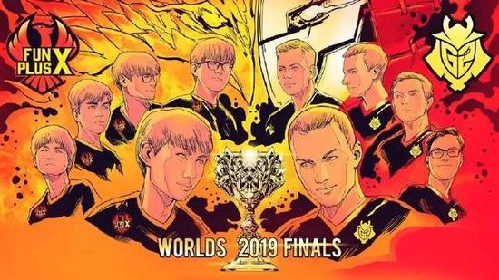 FPX（左）对G2（右）/图源微博“玩加电竞LOL”