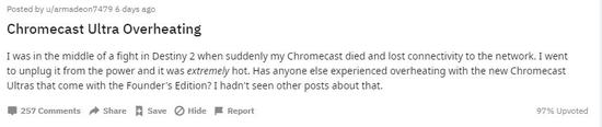 Reddit上多数网友表示机器过热自动关闭
