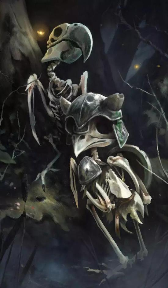 为《Humblewood》第一关至第三关角色做的插画