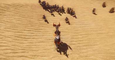 大范围神兽技能炎狱陷阱可以点燃敌人，造成持续伤害