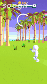 《Water Shooty》中，通过躲避-射击成功“消灭”对手后，即可通关