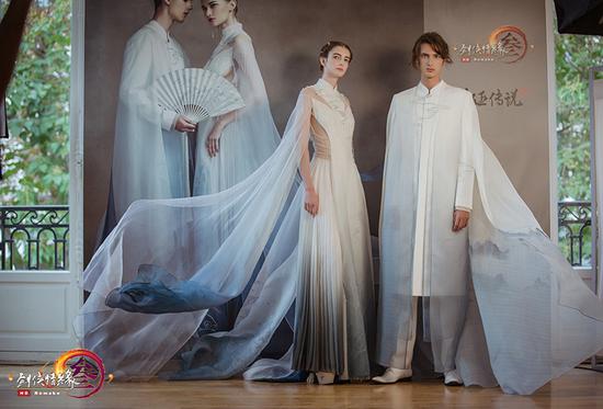 “蓬莱”主题定制礼服