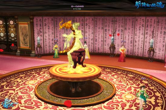 图7：花魁雕像留楼中